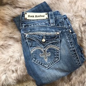 rock revival flare jeans